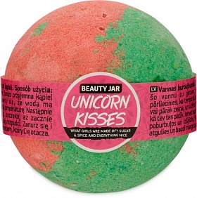 BEAUTY JAR UNICORN KISSES vannas burbuļbumba,150g
