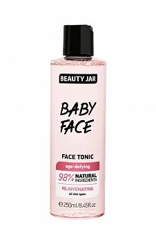 BEAUTY JAR atjaunojošs toniks sejai BABY FACE, 250 ml