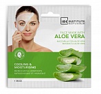 IDC INSTITUTE ''Aloe Vera''atsvaidzinoša,mitrinoša auduma maska sejai  ar alveju,23g