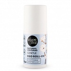 ORGANIC SHOP Gentle dezodorants rullītis (kokvilna un ūdensroze), 50ml